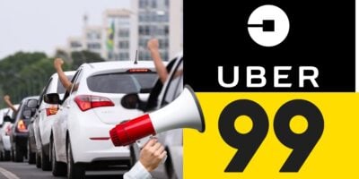 Motoristas com Uber e 99 - Foto Reprodução Internet