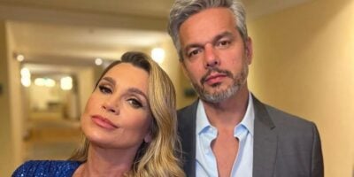 A famosa atriz da Globo ao lado de seu marido (Foto: Internet)