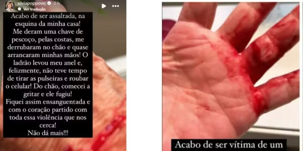 Publicação de Silvia Poppovic (Foto: Reprodução / Instagram)