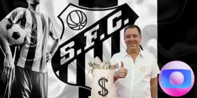 Rasteira no SP e +1 craque: Globo paralisa jornal com PIX de Teixeira pra fechar com 2 reforços no Santos