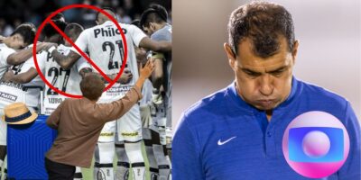 Santos e jogadores do Santos fora - Foto Reprodução Internet