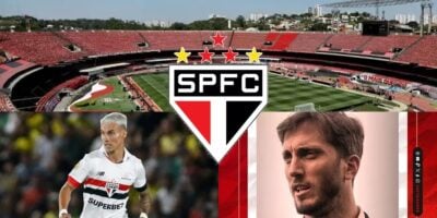 Zubeldía, Ferreirinha e São Paulo - Montagem Tv Foco