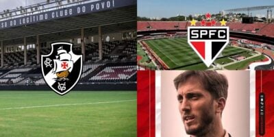 Casares acaba de contratar estrela do Vasco para chegar junto com Zubeldía no São Paulo  - Montagem Tv Foco