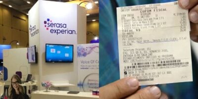 Serasa / CPF na nota - Montagem TVFOCO