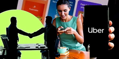 Uber fechou um dos negócios mais rentáveis com uma de suas maiores rivais para acabar com a concorrência em país (Foto Reprodução/Montagem/Lennita/Tv Foco/Canva/Postmates)
