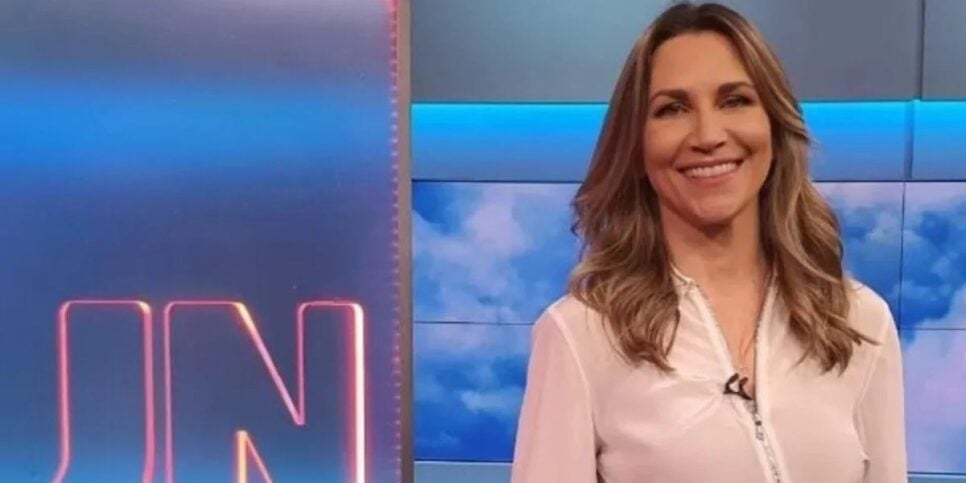 A jornalista fez a previsão do tempo por 2 anos no Jornal Nacional (Reprodução: Globo)