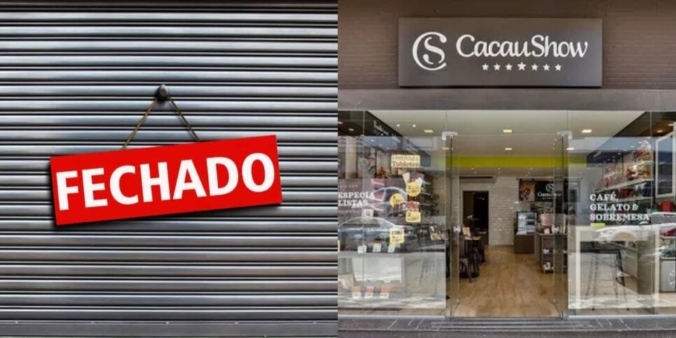 Loja da Cacau Show em SP foi fechada (Foto: Reprodução/ Internet)