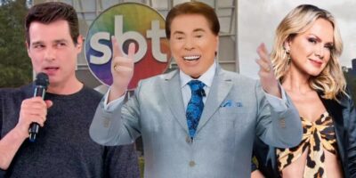 Celso Portiolli, Silvio Santos e Eliana (Foto: Reprodução / SBT / Montagem TV Foco)