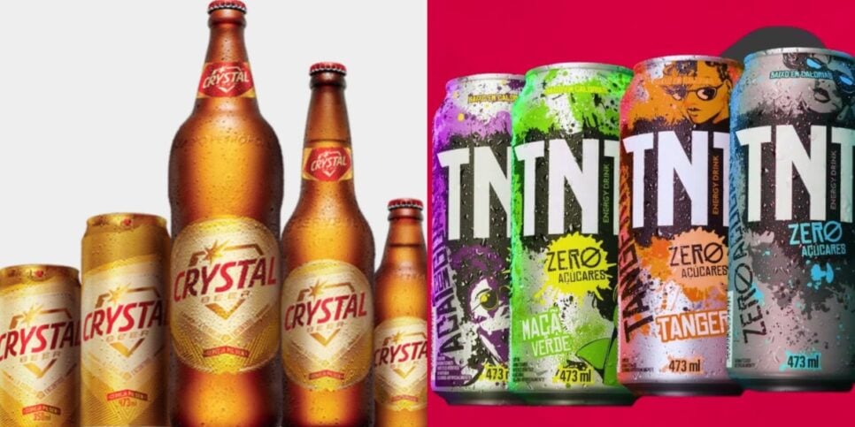 Cerveja Crystal e o energético TNT também são marcas do Grupo Petrópolis - (Foto: Reprodução / Internet)
