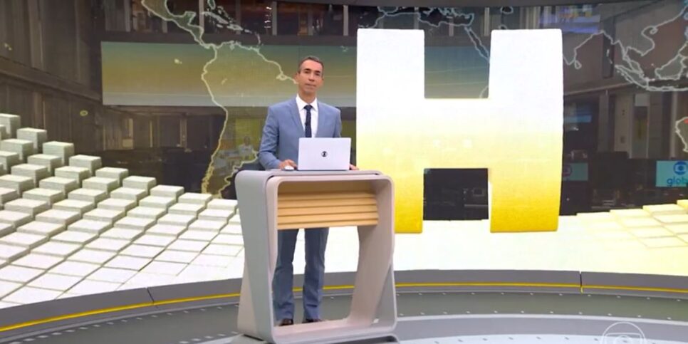 César Tralli comanda todas as tardes o Jornal Hoje (Reprodução: Globo)
