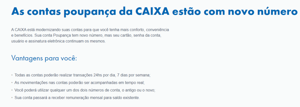 O comunicado da CAIXA aos clientes - Foto: Internet