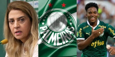 Leila Pereira busca substituto de Endrick no Palmeiras (Foto: Montagem TV Foco)