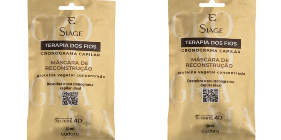 Máscara De Nutrição Siàge Terapia dos Fios Cronograma Capilar 60ml (Reprodução: Eudora)