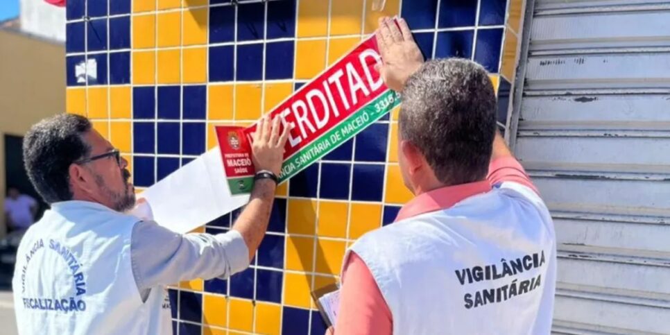 O local teve a sua interdição definida em agosto de 2023 (Reprodução: Vigilância Sanitária de Maceió)
