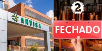 Fachada da Anvisa e restaurante fechado (Foto: Reprodução / Canva)