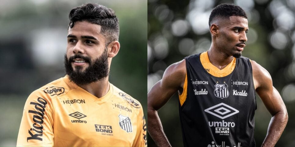 Jogadores Felipe Jonatan e Joaquim, podem deixar o Santos - (Foto: Reprodução / Internet)