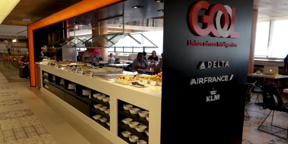 Sala VIP da Gol no aeroporto de Guarulhos (Reprodução/Foto: Gol/Divulgação)