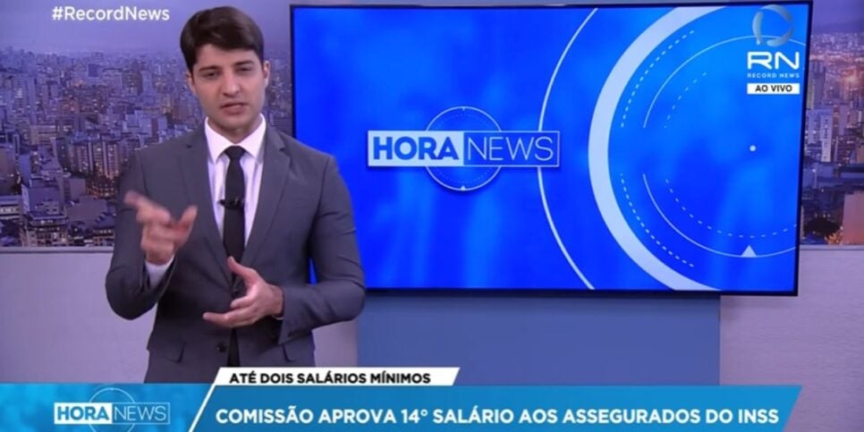 Hora News comentou sobre a aprovação na Câmara, lá em 2021 (Reprodução: Record)