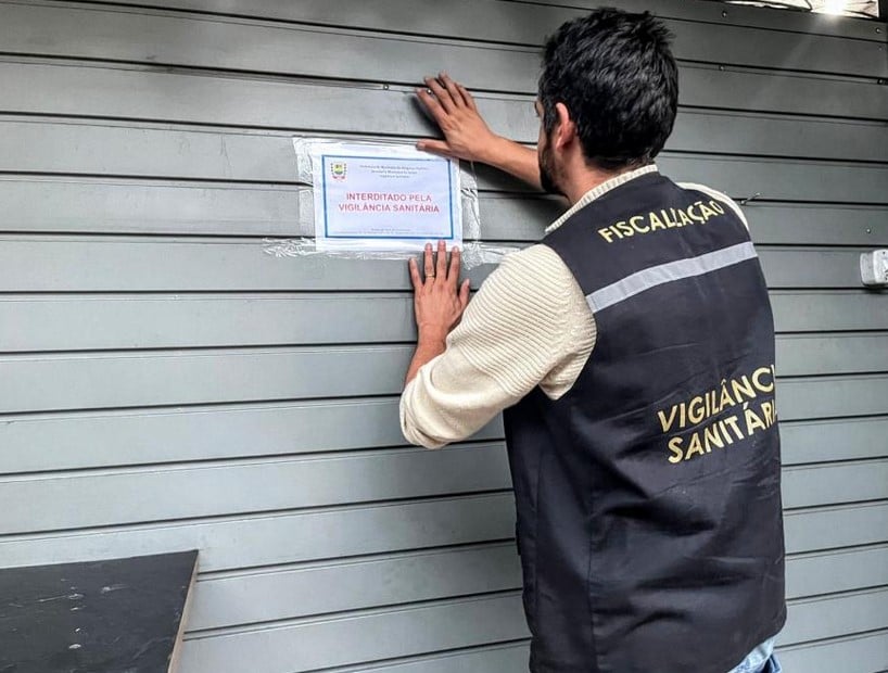 Mais um estabelecimento interditado pela Anvisa (Foto: Reprodução / Prefeitura de BP)