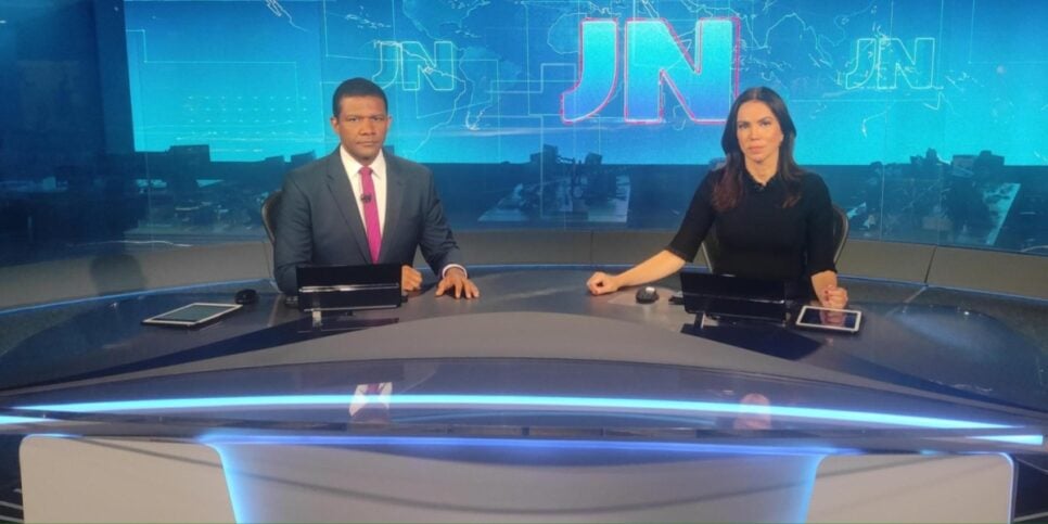 Márcio Bonfim e Ana Paula Araújo no Jornal Nacional - Foto: Twitter