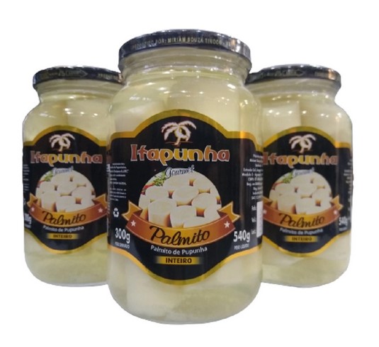 Conservas de Palmitos, Legumes e outros vegetais da empresa Palmitos Itapunha (Foto: Reprodução / Google Shopping)

