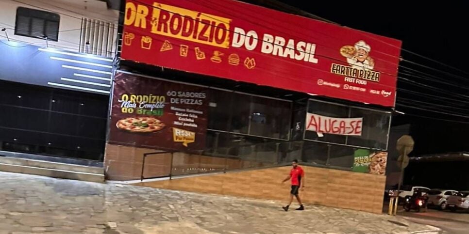 Pizzaria de João Pessoa foi à falência após fechamento da Anvisa (Reprodução: Internet)
