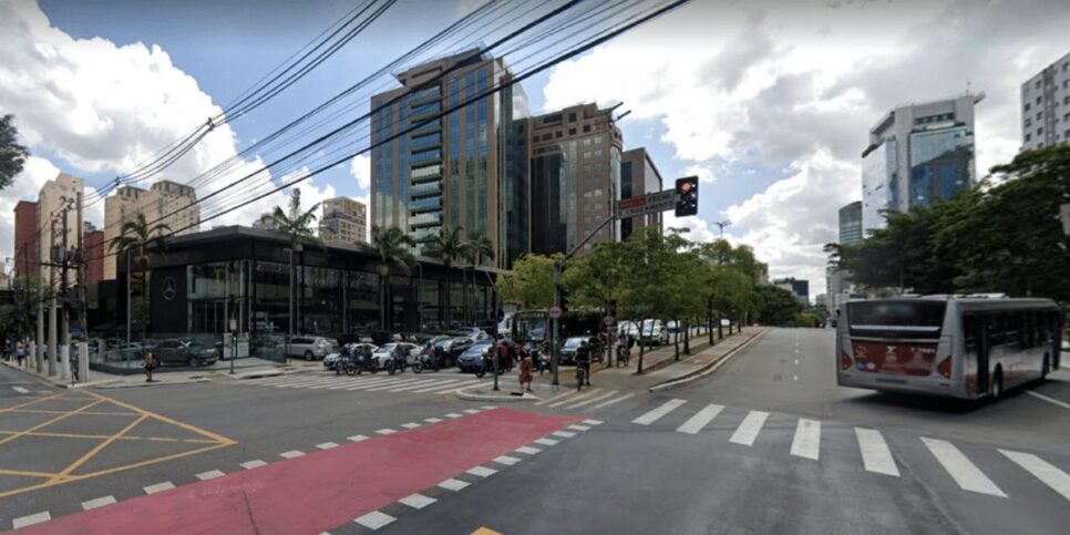 Esquina da Tabapuã com a Faria Lima (Reprodução: Internet)