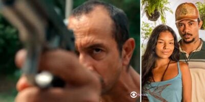 Tião, Ritinha e Damião em cenas de Renascer (Foto: Reprodução / Globo / Montagem TV Foco)