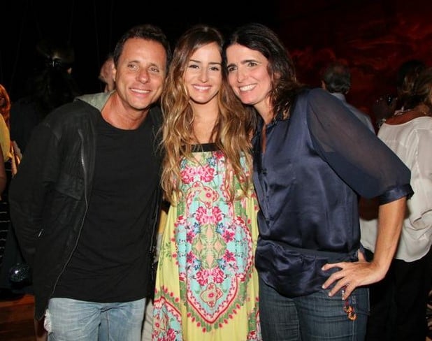 Tony Bellotto, Érika Mader e Malu Mader (Foto: Reprodução / Caras)
