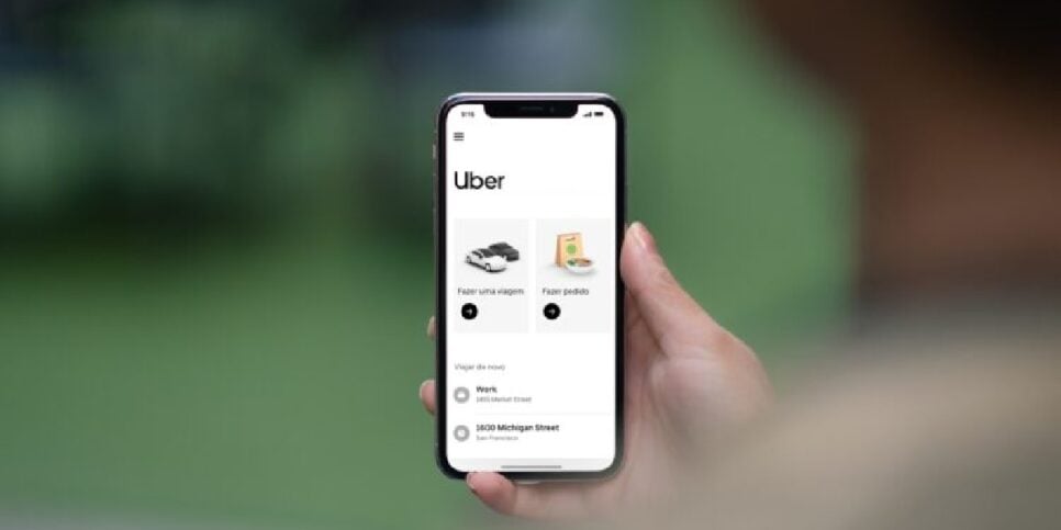 Aplicativo da Uber (Foto: Reprodução/ Internet)
