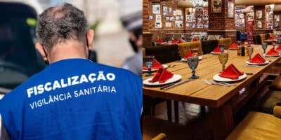 A interdição urgente da Vigilância Sanitária de restaurante (Foto: Reprodução - Freepick, Montagem - TV Foco)