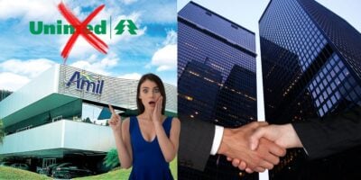 Amil e Unimed com pessoa chocada - Foto Reprodução Internet