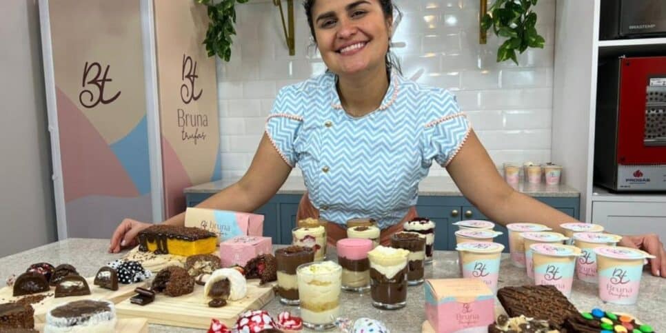 Bruna Trufas volta a atender em uma loja física, em Canoas (Foto: Divulgação)