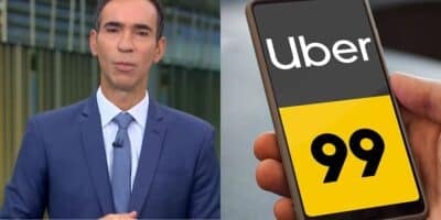 César Tralli / Uber / 99 - Montagem: TVFOCO