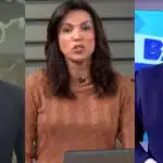 César Tralli no Jornal Hoje, Ana Paula Araújo no Bom Dia Brasil e Reinaldo Gottino no Balanço Geral (Fotos: Reproduções / Globo / Record)