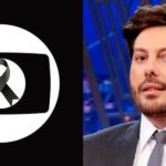 Danilo Gentili e logo da Globo em luto (Reprodução - Internet)