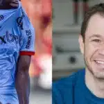 De la Cruz no Flamengo e Tiago Leifert (Reprodução - Internet)