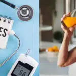 Diabetes - Idosa tomando suco (Foto: Reprodução, Montagem - TV Foco)