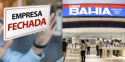 Empresa fechada / Casas Bahia - Montagem: TVFOCO