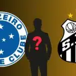 Escudos de Cruzeiro e Santos (Foto - Montagem TV Foco).