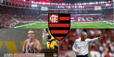 Craque Neto, Tite e Flamengo - Montagem Tv Foco