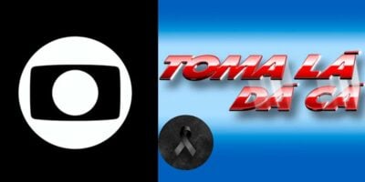 Imagem de luto / Logo Toma Lá Dá Cá - Montagem TVFOCO