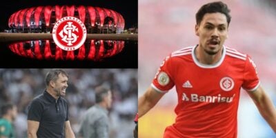Coudet, Maurício e Internacional - Montagem Tv Foco