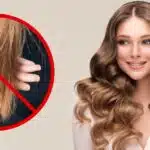 Cabelo com pontas ressecadas e modelo (Fotos: Reproduções / Freepik / Canva)