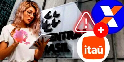 Banco Central emite anúncio com alerta sobre poupanças no Itaú, CAIXA e mais (Foto Reprodução/Montagem/Lennita/Tv Foco/BC/Logo.net)