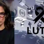 Renata Vasconcellos no Jornal Nacional, logo do plantão e imagem de luto (Fotos: Reproduções / Globo / Canva)