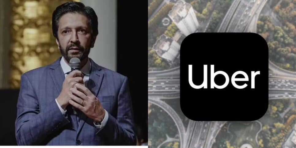 Ricardo Nunes e logo da Uber (Fotos: Reproduções / André Bueno/Rede Câmara / Internet)