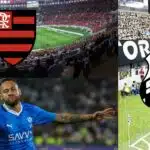 Neymar, Santos e Flamengo - Montagem Tv Foco | Getty Images