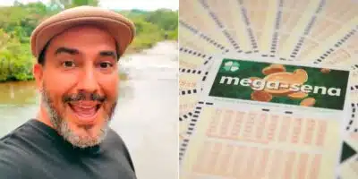 A fortuna de André Marques após ganhar na Mega-Sena (Reprodução: Montagem TV Foco)