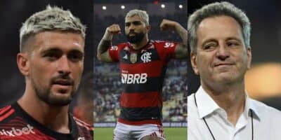 Landim diz ‘SIM’ para vender Arrascaeta e Gabigol dando adeus com +1 joia - Foto: Montagem